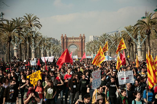 Manifestació a Barcelona 12 de març. David Datzira